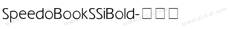 SpeedoBookSSi Bold字体转换